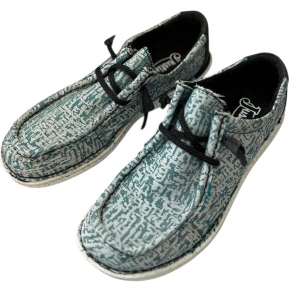 Justin Womens Size 7.5M Casual Slip-On Shoes Style 3345 Leather & Fabric Upper